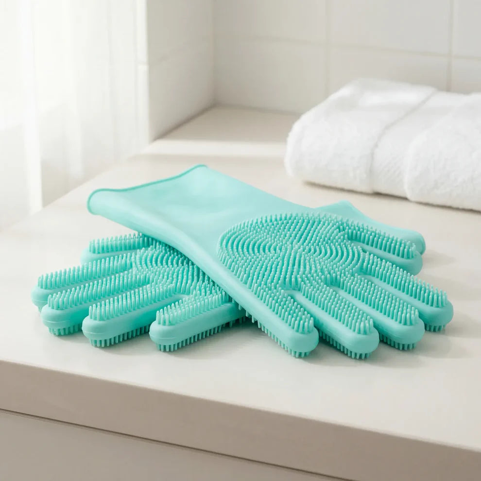 Silicone Bath Dog Massage Glove