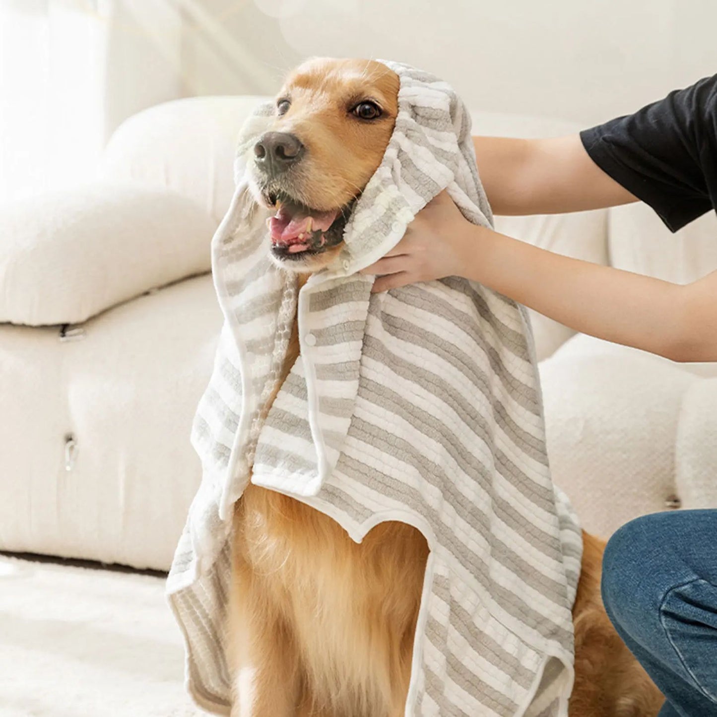 Quick-Drying Ultra-Absorbent Pet Dog Bath Towel