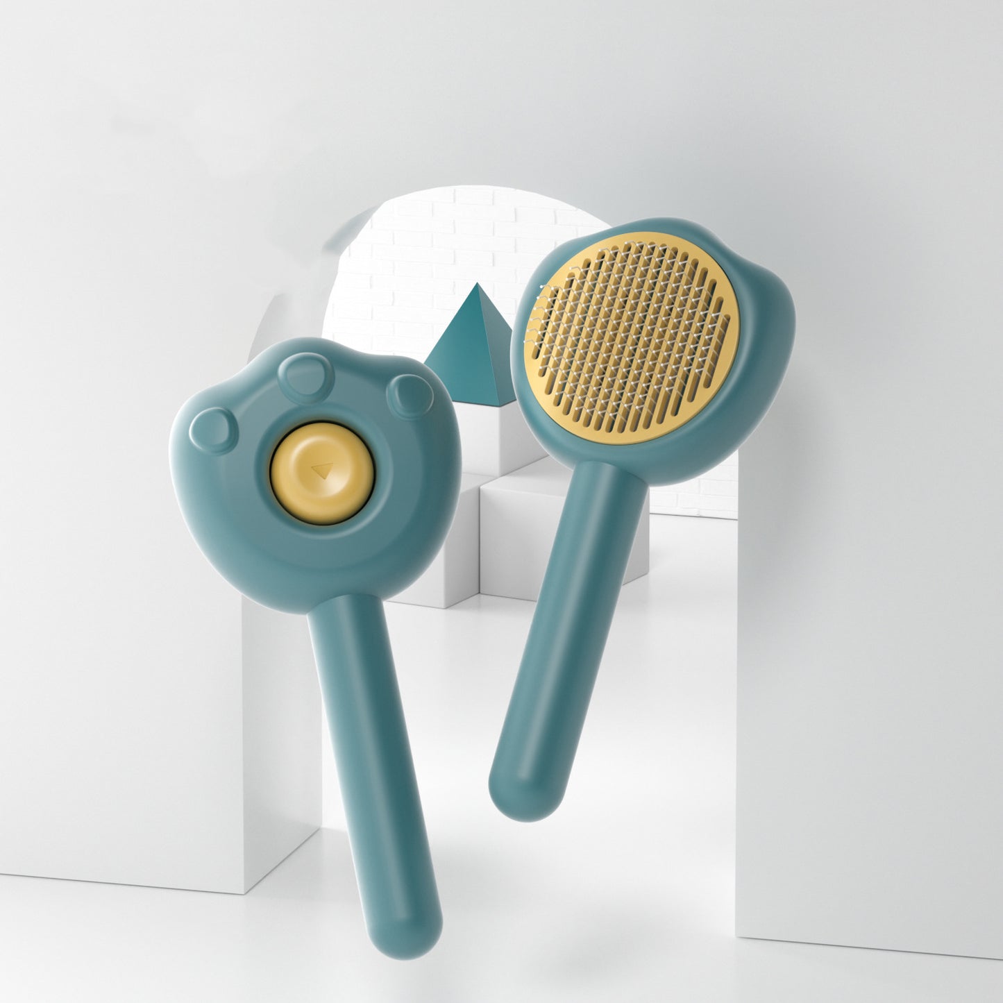 Pet Self-Cleaning Needle Cute Handle Comb