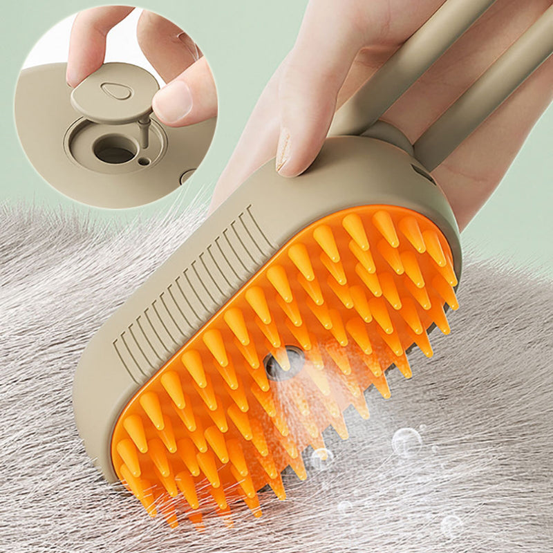 3-in-1  Electric Pet Steam Brush