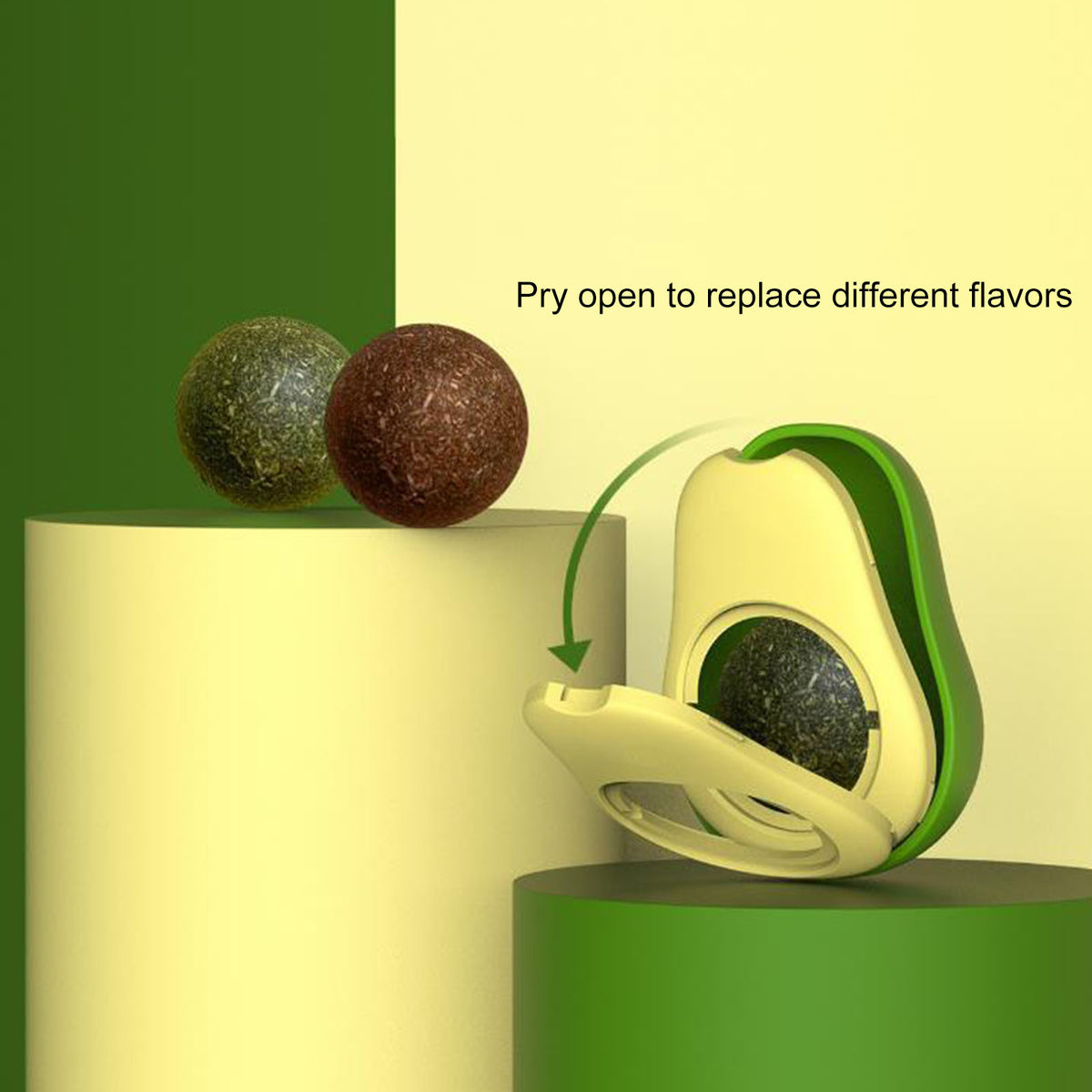 Cute Avocado Catnip Cat Toy