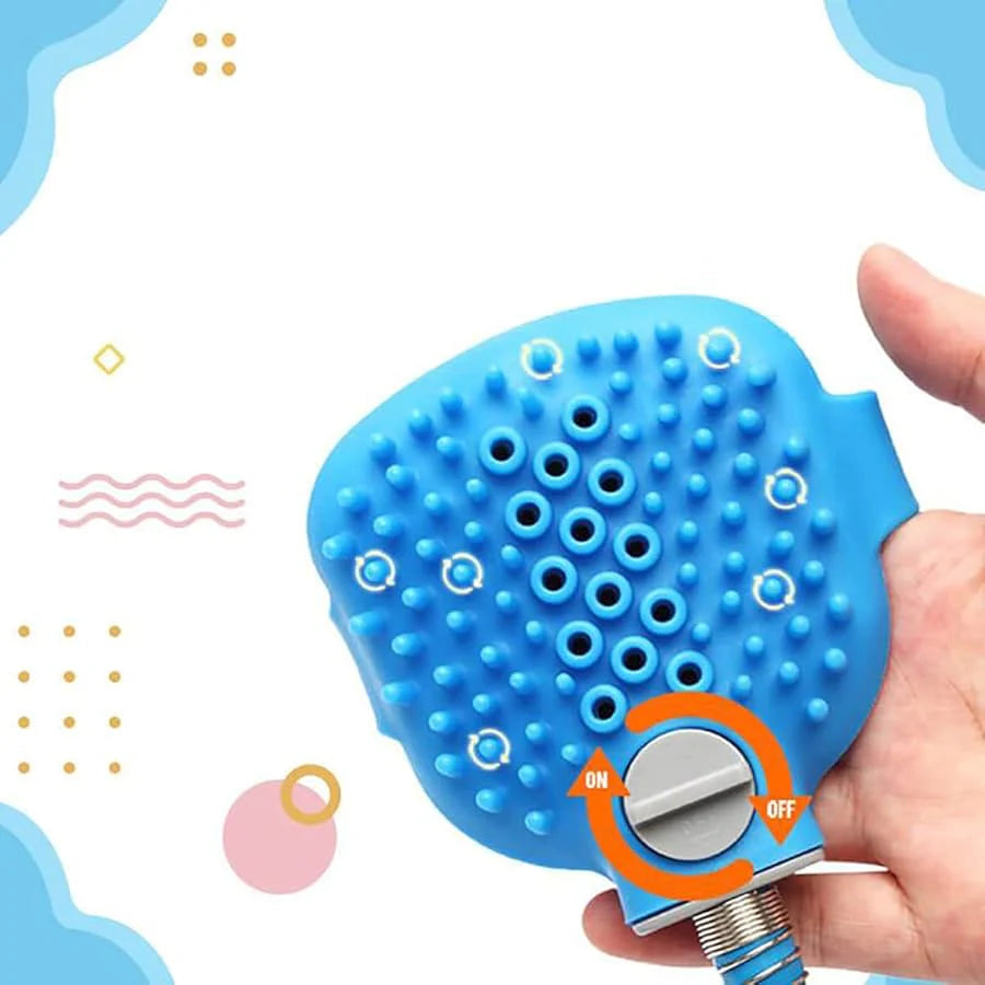Outdoor Silicone Pet Bathing Shower Brush