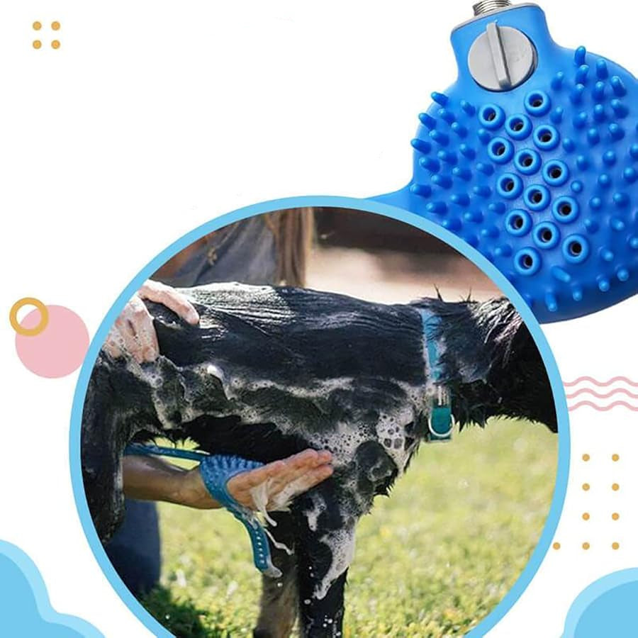 Outdoor Silicone Pet Bathing Shower Brush