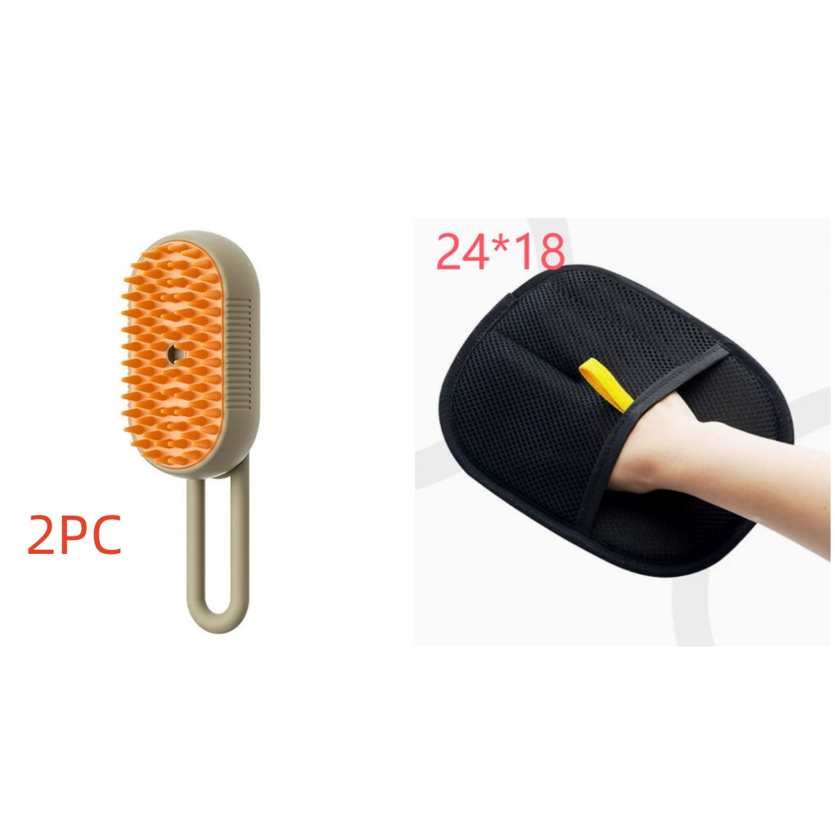 3-in-1  Electric Pet Steam Brush