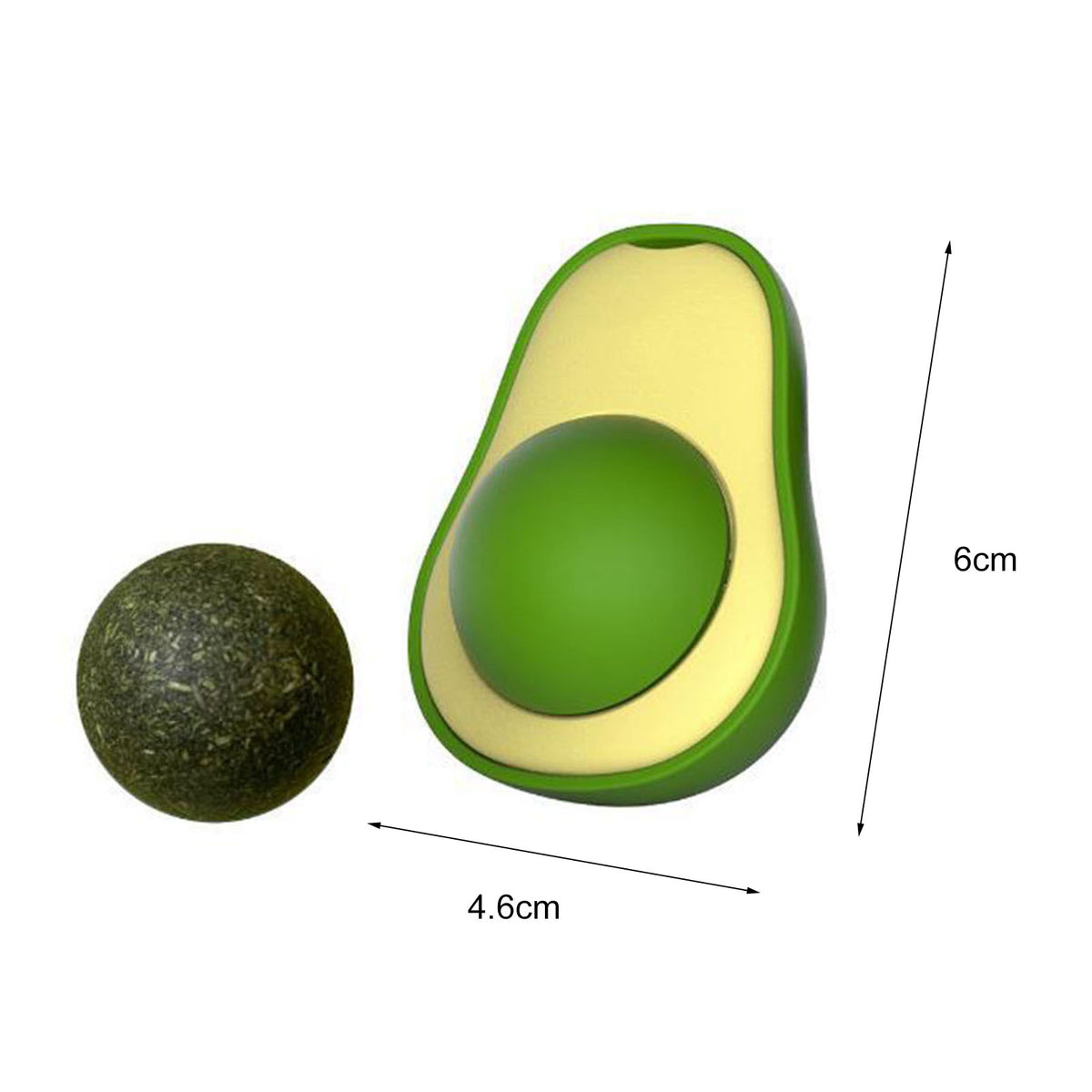Cute Avocado Catnip Cat Toy