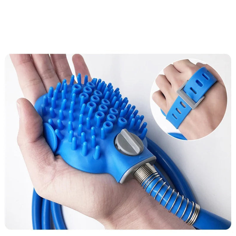 Outdoor Silicone Pet Bathing Shower Brush