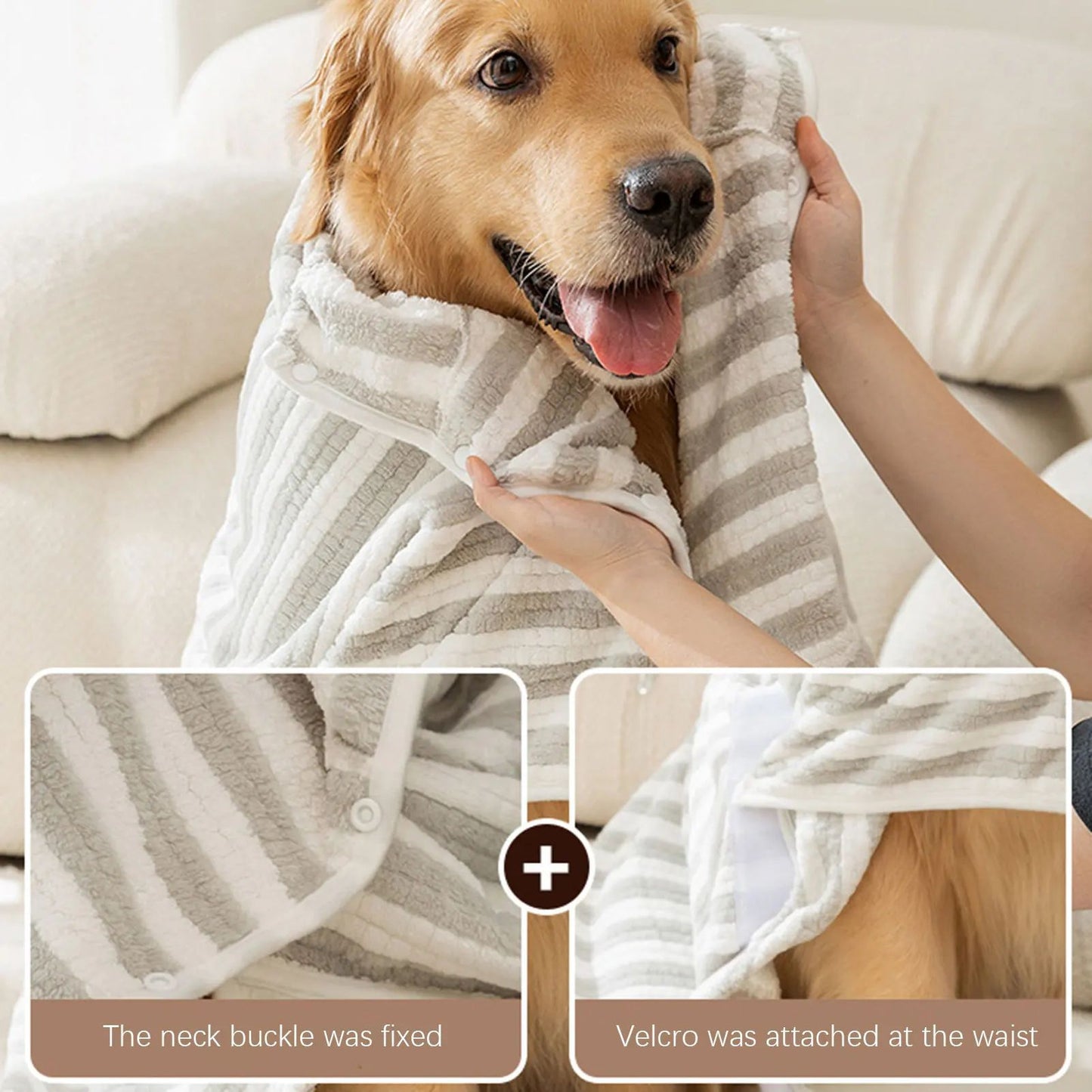 Quick-Drying Ultra-Absorbent Pet Dog Bath Towel