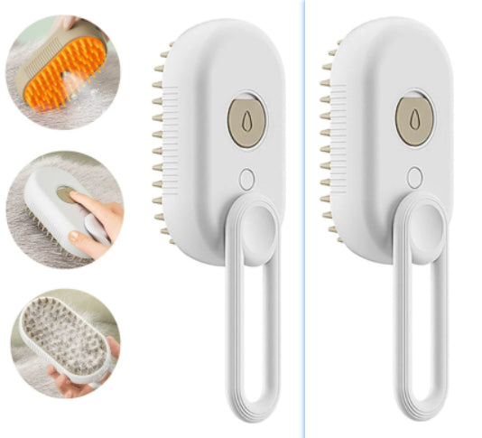 3-in-1  Electric Pet Steam Brush