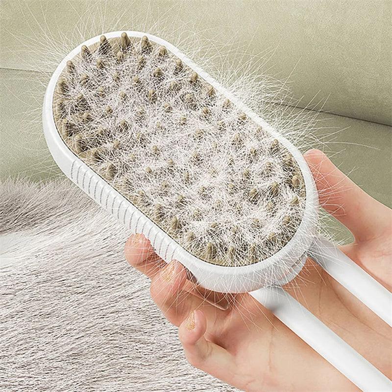 3-in-1  Electric Pet Steam Brush